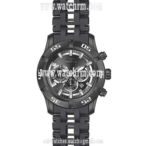 Invicta Sea Spider Chronograph Grey Dial Grey Polyurethane Men's Watch 21820