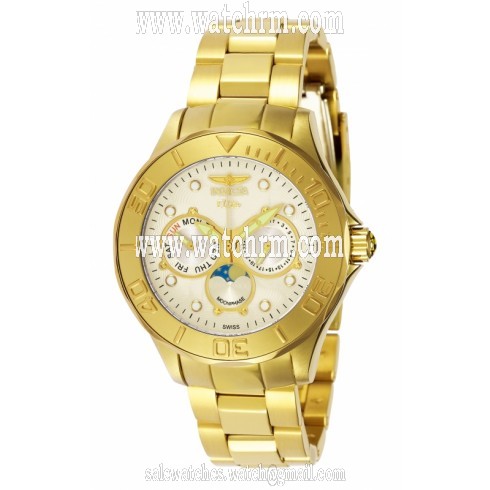 Invicta Signature Diver Elite Rose Dial Rose Gold-tone Men's Watch 7090