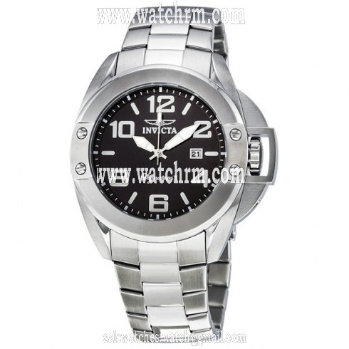 Invicta Signature II Black Dial Stainless Steel Men's Watch 7329