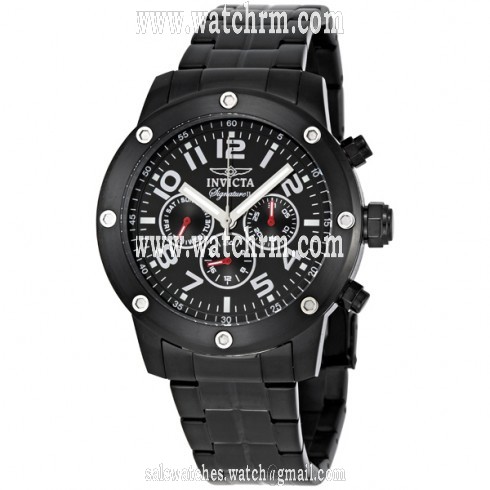 Invicta Signature II Black PVD Calendar Chrono Men's Watch 7328