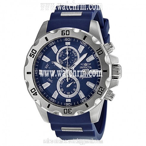 Invicta Signature II Blue Dial Stainless Steel Blue Polyurethane Men's Watch 7479