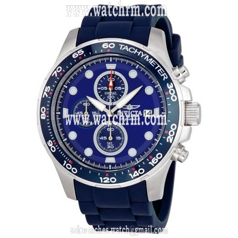 Invicta Signature II Chronograph Blue Dial Blue Rubber Strap Men's Watch 7372