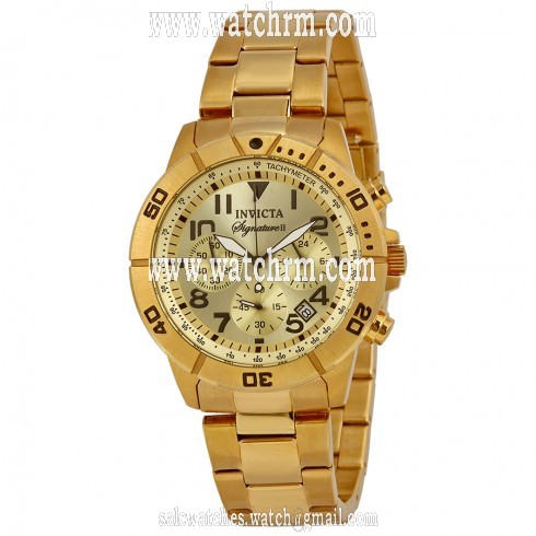 Invicta Signature II Chronograph Gold-tone Stainless Steel Men's Watch 7471
