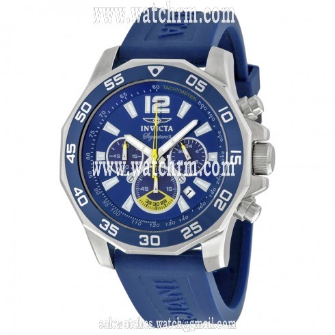 Invicta Signature II Chronograph Nautical Blue Dial Blue Rubber Men's Watch 7431