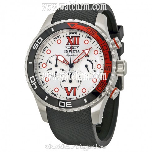 Invicta Signature II Chronograph Silver-tone Dial Stainless Steel Men's Watch 7500