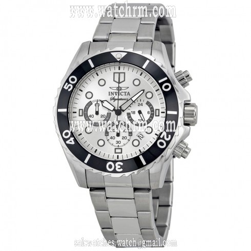 Invicta Signature II Chronograph Steel Silver Dial Men's Watch 7368