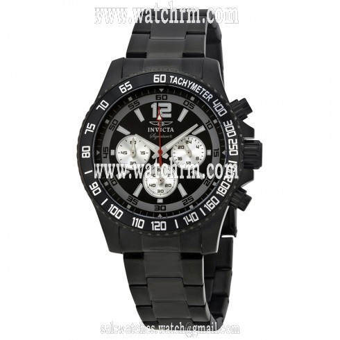 Invicta Signature II Divers Chronograph Black Ion-plated Stainless Steel Men's Watch 7413
