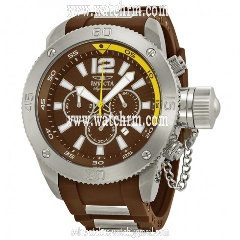 Invicta Signature II Russian Diver Brown Dial Chronograph Men's Watch 7426