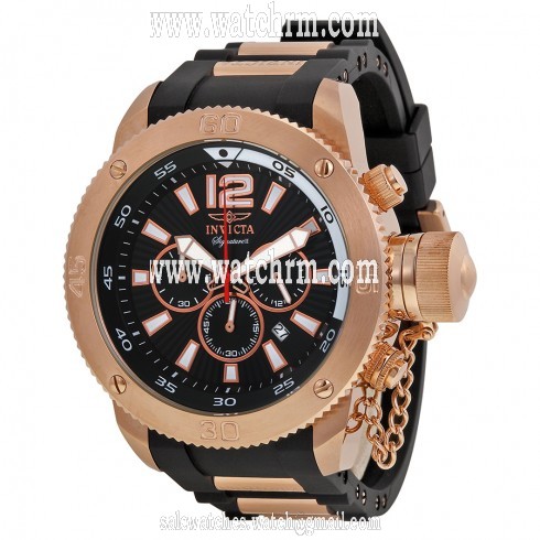 Invicta Signature II Russian Diver Chronograph Black Dial Men's Watch 7428