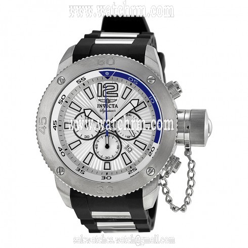 Invicta Signature II Russian Diver Silver Dial Chronograph Men's Watch 7421