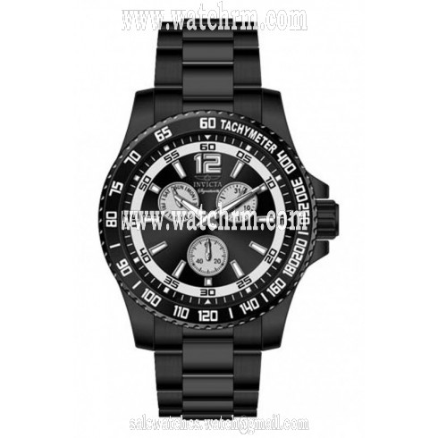 Invicta Signature Pro Diver Multi-Function Black Dial Black Ion-plated Men's Watch 7012