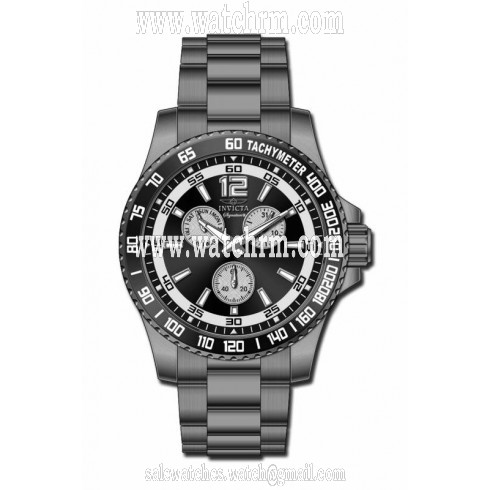 Invicta Signature Pro Diver Multi-Function Black Dial Gunmetal Ion-plated Men's Watch 7011