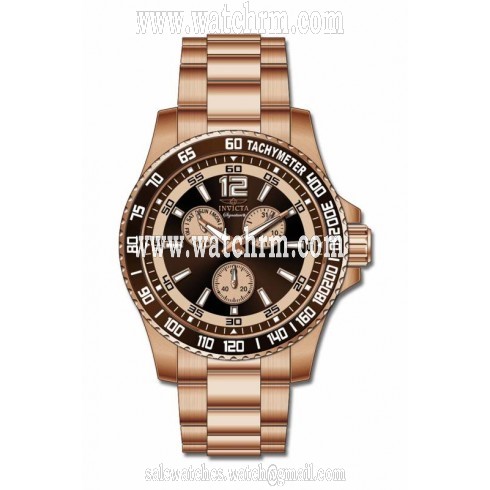 Invicta Signature Pro Diver Multi-Function Blue and Gold Dial Gold-plated Men's Watch 7010