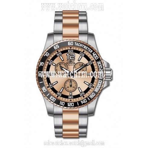 Invicta Signature Pro Diver Multi-Function Rose Dial Two-tone Men's Watch 7008