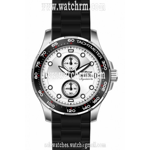 Invicta Signature Silver Dial Back Ion-plated Mens Watch 7080