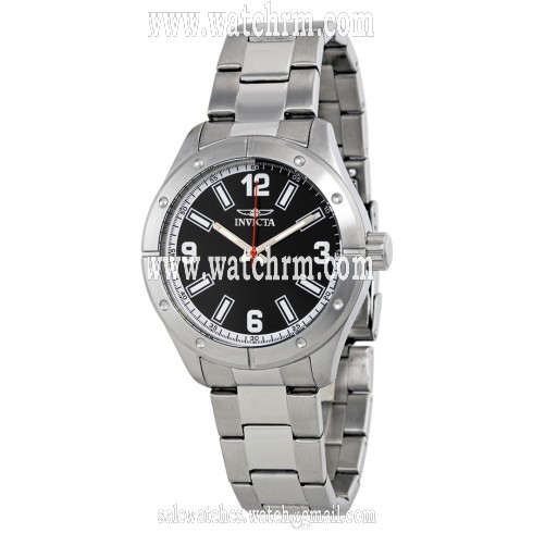 Invicta Specialty Black Dial Stainless Steel Men's Watch with  1 Slot Yellow Invicta Box 17922SYB