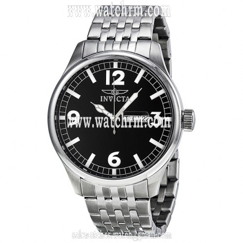 Invicta Specialty Black Dial Stainless Steel Men's Watch 0371