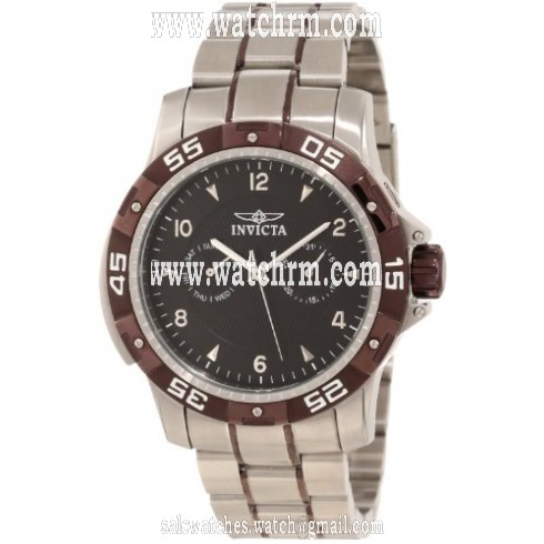 Invicta Specialty Black Dial Stainless Steel Men's Watch 10308