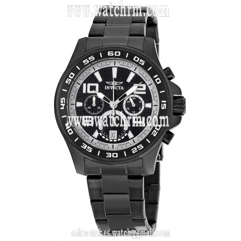 Invicta Specialty Black Ion-plated Steel Chronograph Men's Watch 14395