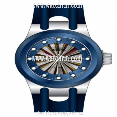 Invicta Specialty Blue Dial Blue Rubber Men's Watch 15866
