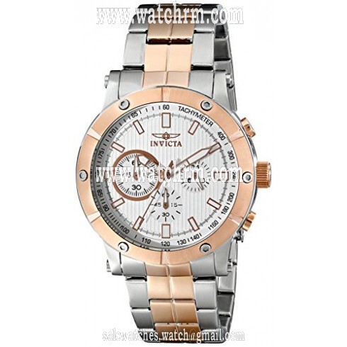 Invicta Specialty Chronograh Silver Dial Two-tone Men's Watch 18165