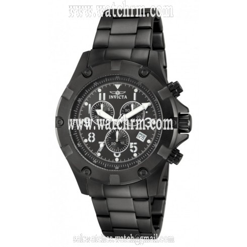 Invicta Specialty Chronograph Black Dial Black Ion-plated Men's Watch 13623