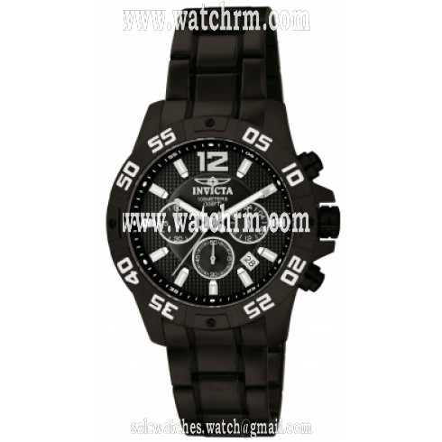 Invicta Specialty Chronograph Black Dial Black Ion-plated Men's Watch 1505