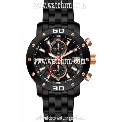 Invicta Specialty Chronograph Black Dial Black Ion-plated Men's Watch 17736