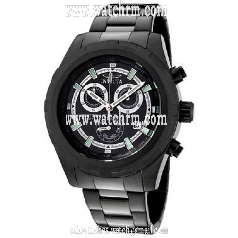 Invicta Specialty Chronograph Black Dial Black PVD Men's Watch 1563