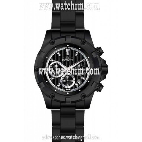 Invicta Specialty Chronograph Black Dial Black Silicone Men's Watch 15608
