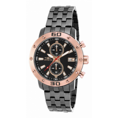 Invicta Specialty Chronograph Black Dial Gunmetal Ion-plated Men's Watch 18184