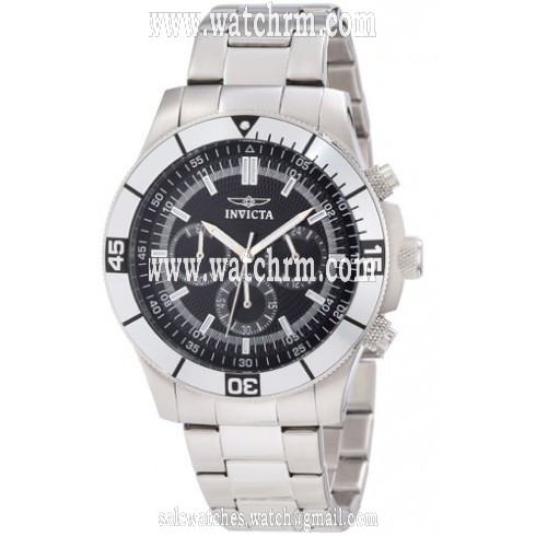 Invicta Specialty Chronograph Black Dial Stainless Steel Men's Watch 12839