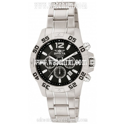 Invicta Specialty Chronograph Black Dial Stainless Steel Men's Watch 1501