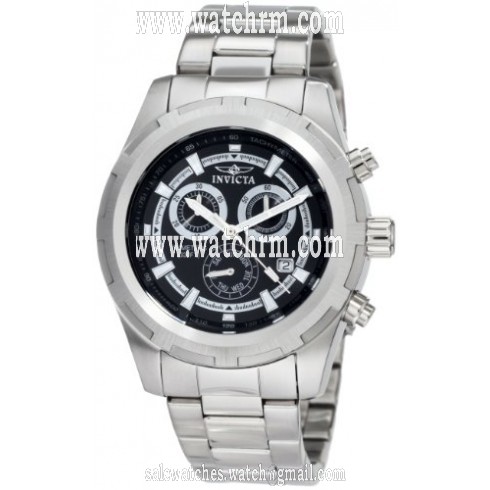 Invicta Specialty Chronograph Black Dial Stainless Steel Men's Watch 1559