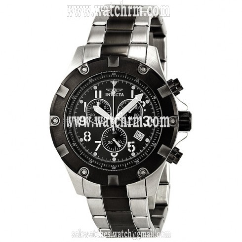 Invicta Specialty Chronograph Black Dial Two-Tone Bracelet Men's Watch 13618