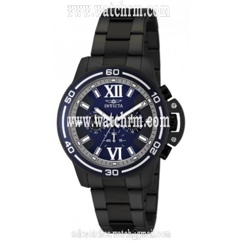 Invicta Specialty Chronograph Blue Dial Gunmetal Ion-plated Men's Watch 15061