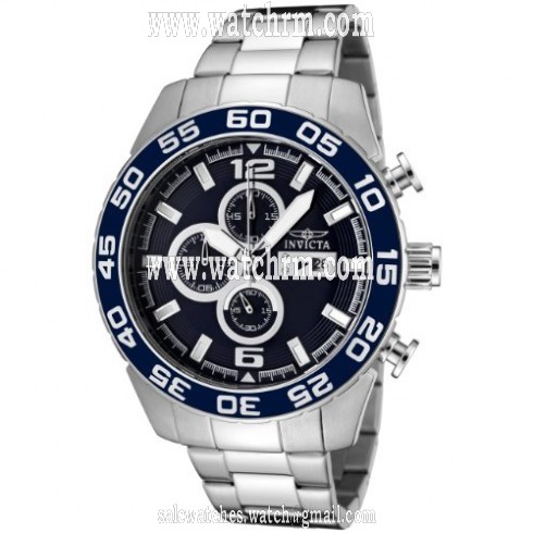 Invicta Specialty Chronograph Blue Dial Stainless Steel Men's Watch 1013