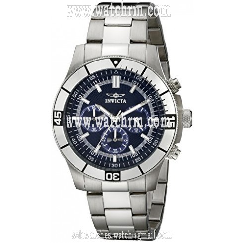 Invicta Specialty Chronograph Blue Dial Stainless Steel Men's Watch 12840