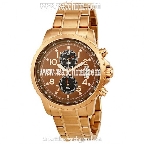 Invicta Specialty Chronograph Brown Dial Rose Gold-tone Men's Watch 13786