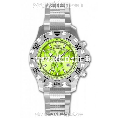 Invicta Specialty Chronograph Green Dial Stainless Steel Men's Watch 80162
