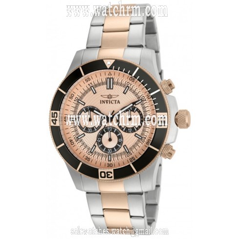 Invicta Specialty Chronograph Rose Dial Two-tone Men's Watch 12842