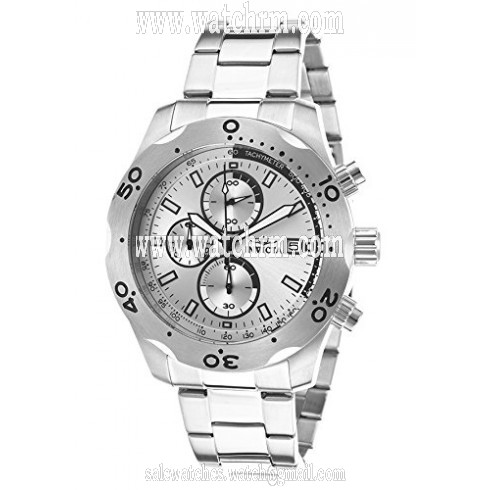 Invicta Specialty Chronograph Silver and Black Dial Gunmetal Ion-plated Men's Watch 17747