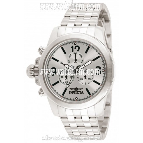 Invicta Specialty Chronograph Silver Dial Stainless Steel Men's Watch 10056