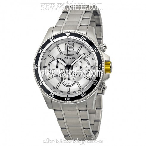 Invicta Specialty Chronograph Silver Dial Stainless Steel Men's Watch 13975