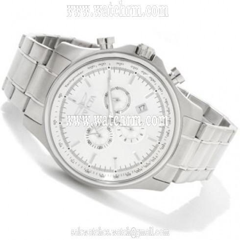Invicta Specialty Chronograph Silver Dial Stainless Steel Men's Watch 1833