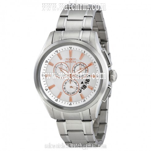 Invicta Specialty Chronograph Silver Dial Stainless Steel Men's Watch 1974