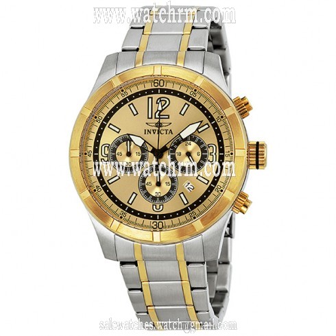 Invicta Specialty Classic Chronograph Gold Dial Men's Watch 11374