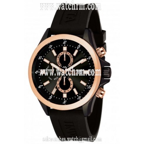 Invicta Specialty GMT Black Dial Rose Gold-Tone Stainless Steel Men's Watch 1842