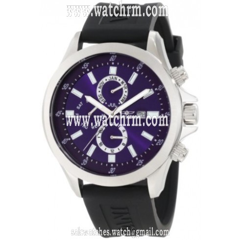 Invicta Specialty GMT Blue Dial Stainless Steel Black Rubber Men's Watch 1837