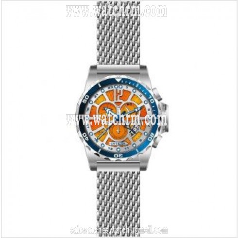 Invicta Specialty GMT Multi-Function Orange Dial Stainless Steel Men's Watch 80268